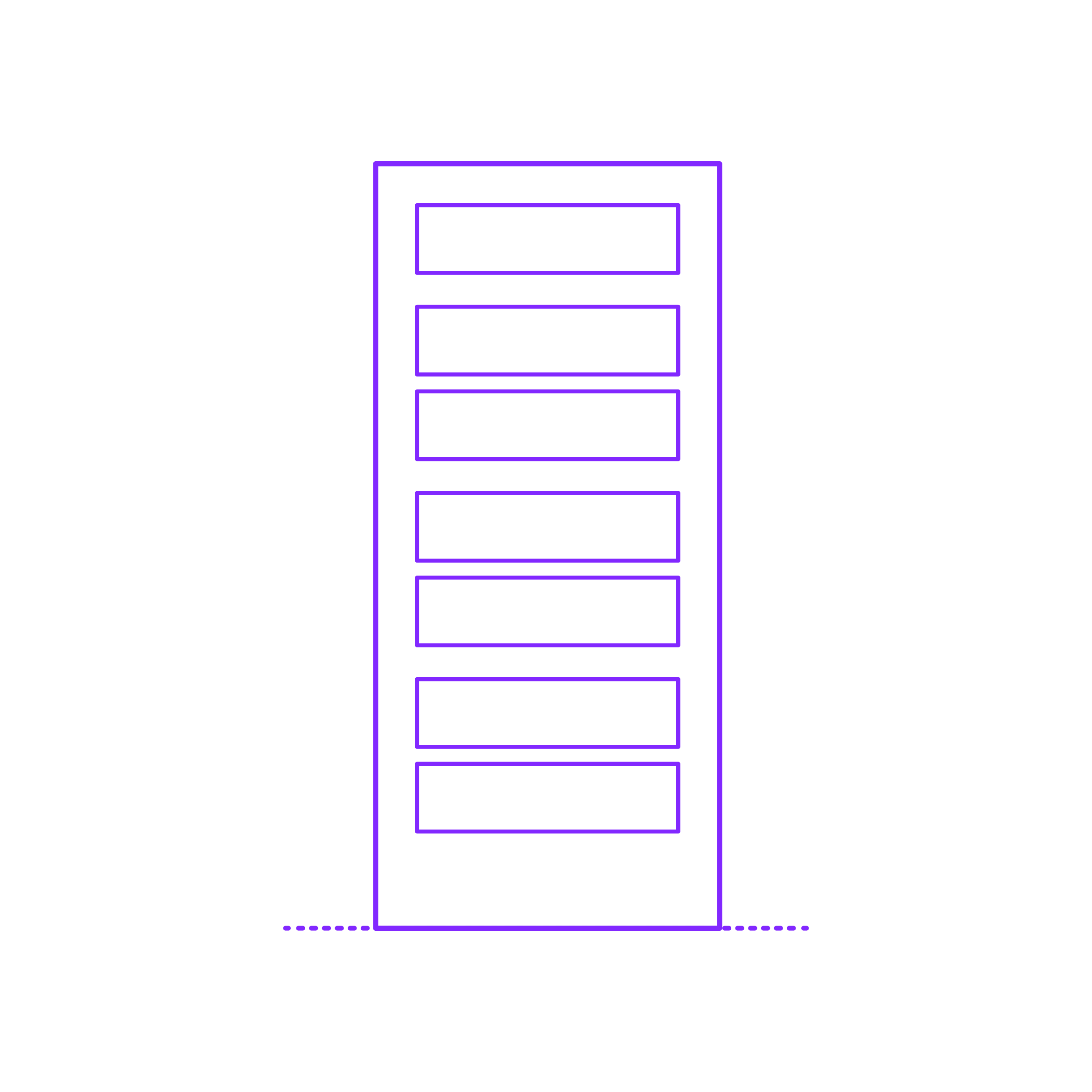 Buildings Interior Doors Solid Interior Door Horizontal 7 Panels Editable Svg Line Art Free Vectors